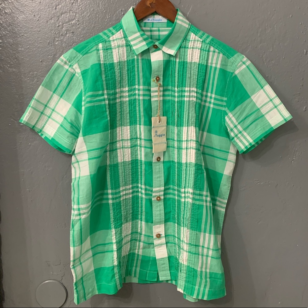 PLAID BUTTON DOWN SHIRT